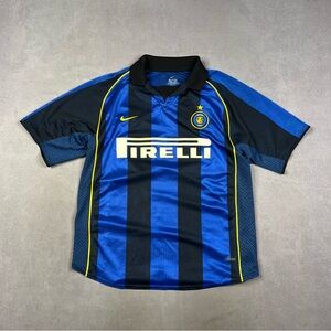 Inter Milan Nike Blue and Black Dri-FIT Shirt